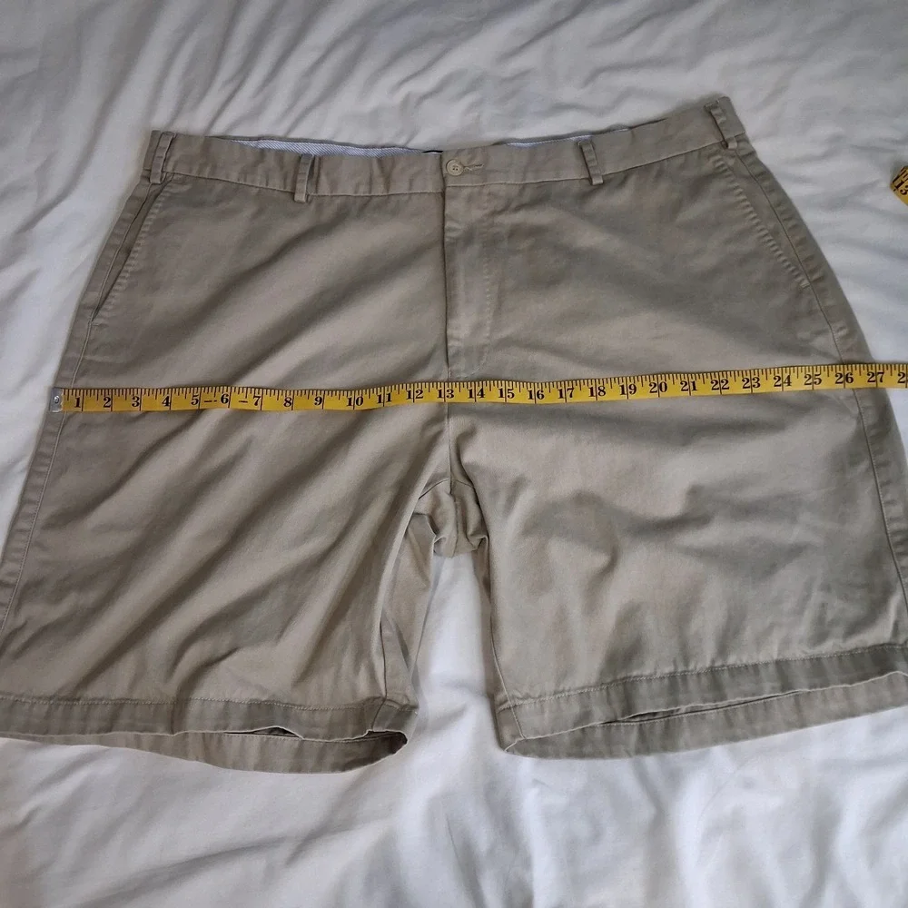 Peter‎ Millar Shorts Mens 44 Khaki Golf Chino Flat Front Casual Walking Preppy